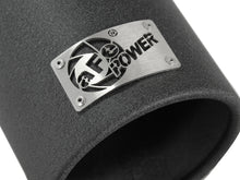 Load image into Gallery viewer, aFe MACHForce XP Exhausts Tips SS-304 EXH Tip 3in x 4Out x 12L Bolt-On (blk) aFe AFE49-92043-B