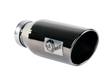 Load image into Gallery viewer, aFe MACHForce XP Exhausts Tips SS-304 EXH Tip 4In x 6Out x 15L Bolt-On (blk chrome) aFe AFE49-92018-BC