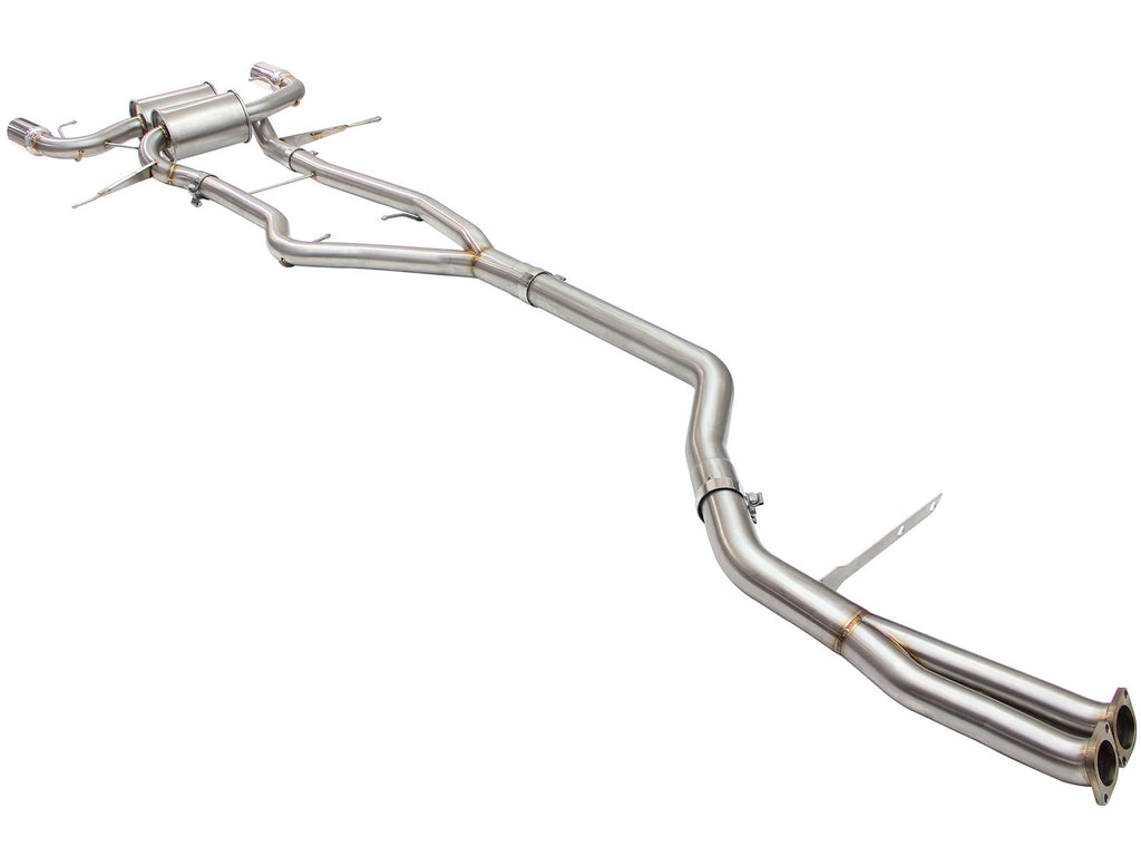 aFe MACHForce XP SS-304 Polish Tip 3.0in-2.5in Dia Cat Back Exhaust 11-13 BMW 335i (E90/E92) 3.0L aFe AFE49-36328-P