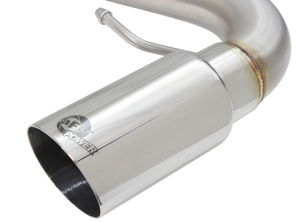 aFe MACHForce XP SS-304 Polish Tip 3.0in-2.5in Dia Cat Back Exhaust 11-13 BMW 335i (E90/E92) 3.0L aFe AFE49-36328-P