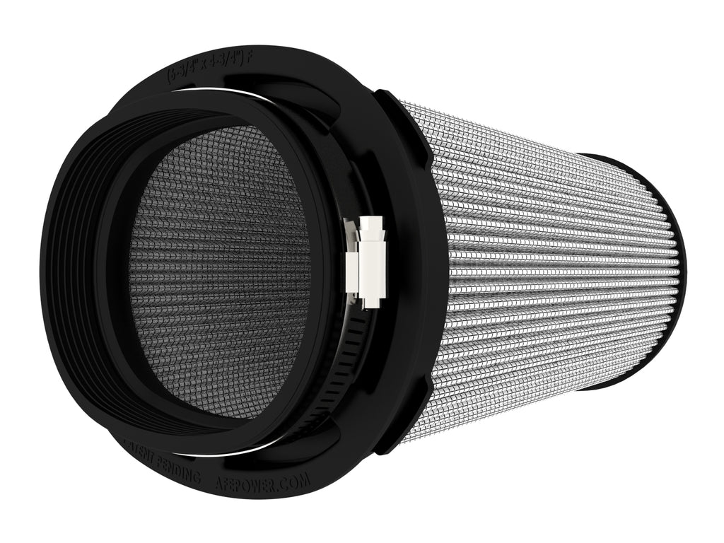 aFe Magnum FLOW Pro DRY S Air Filter 6.75x4.75 Flange 8.25x6.25 Base (Mt2) 7.25x5 Top 8.5 Height aFe AFE21-91101