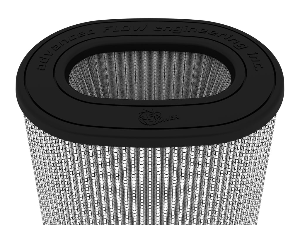 aFe Magnum FLOW Pro DRY S Air Filter 6.75x4.75 Flange 8.25x6.25 Base (Mt2) 7.25x5 Top 8.5 Height aFe AFE21-91101