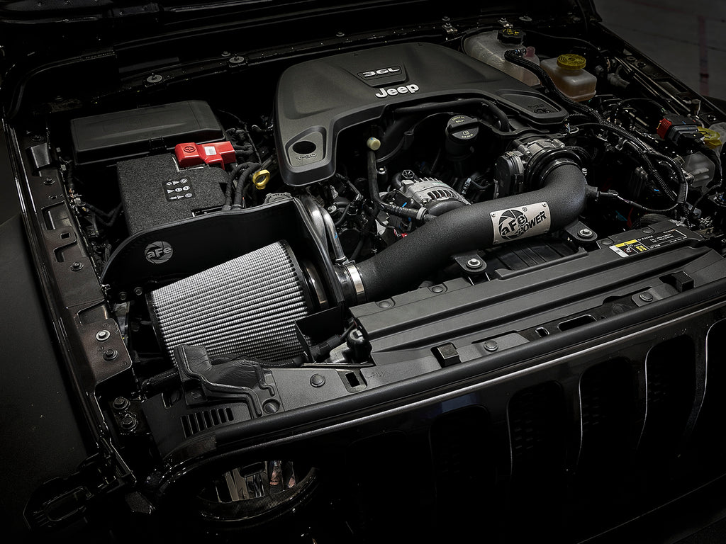 aFe Magnum FORCE Stage-2 XP Pro DRY S Cold Air Intake System 2018+ Jeep Wrangler (JL) V6 3.6L aFe AFE51-13002-B