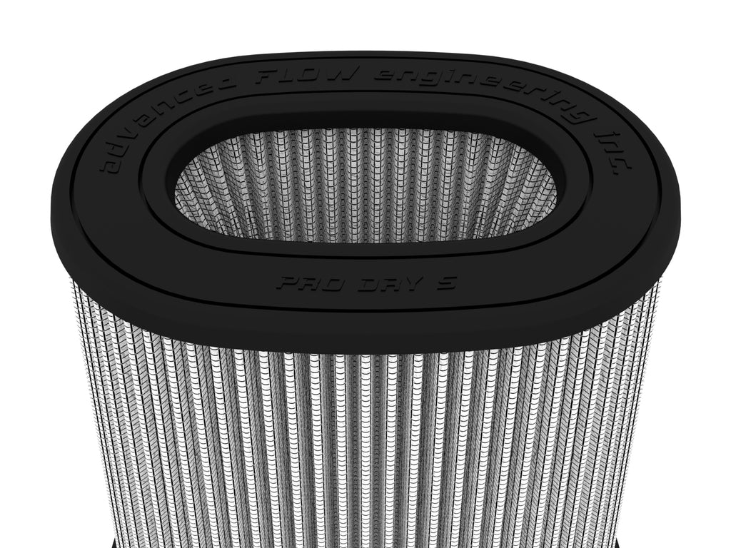 aFe MagnumFLOW Air Filter ProDry S 6.75inX4.75in F x 8.25inX6.25in B (INV) x 7.25X5in T (INV) x 9in aFe AFE21-91092