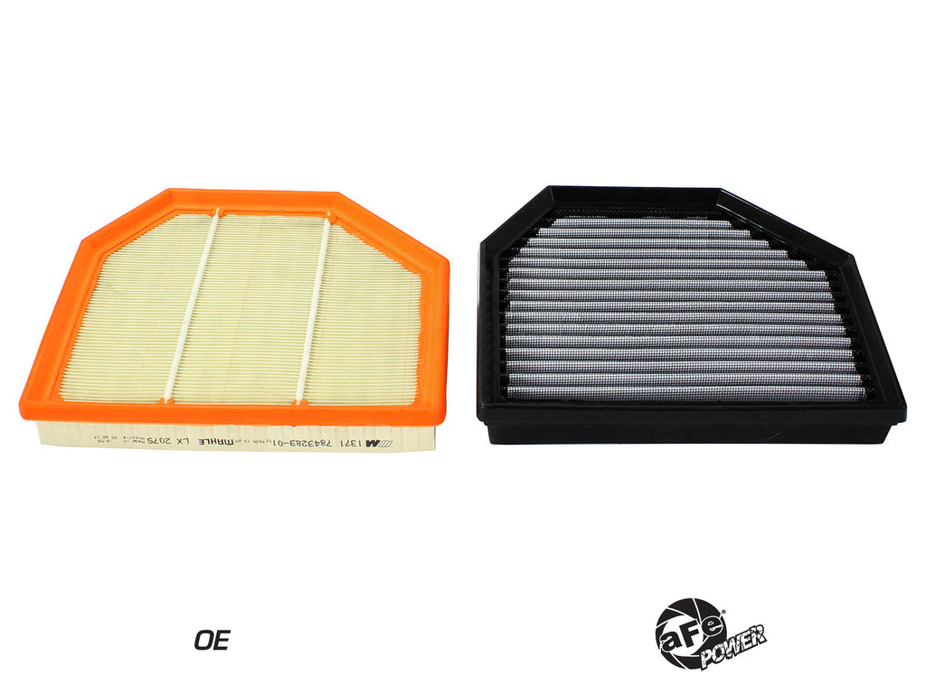 aFe MagnumFLOW OEM Replacement Air Filter PRO Dry S 2015 BMW M3/M4 (F80/F82) 3.0L S55 (tt) Qty. 2 aFe AFE31-10238