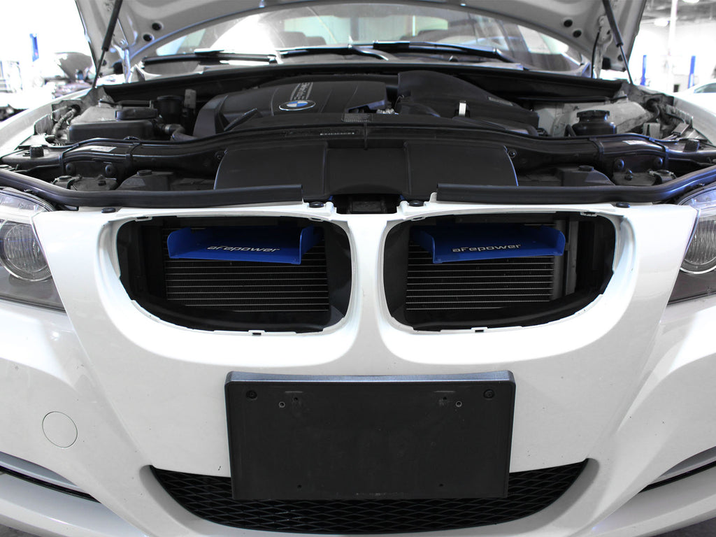 aFe MagnumFORCE Intakes Scoops AIS BMW 335i (E90/92/93) 07-13 L6-3.0L (Blue) aFe AFE54-11478-L
