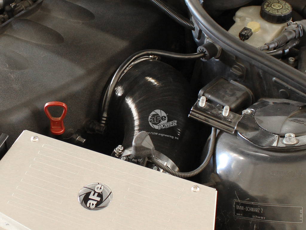 aFe MagnumFORCE Intakes Torque Booster Tube BMW M3 (E46) 01-07 L6-3.2L Black Upgrade 51/54-10461 aFe AFE54-10469-B
