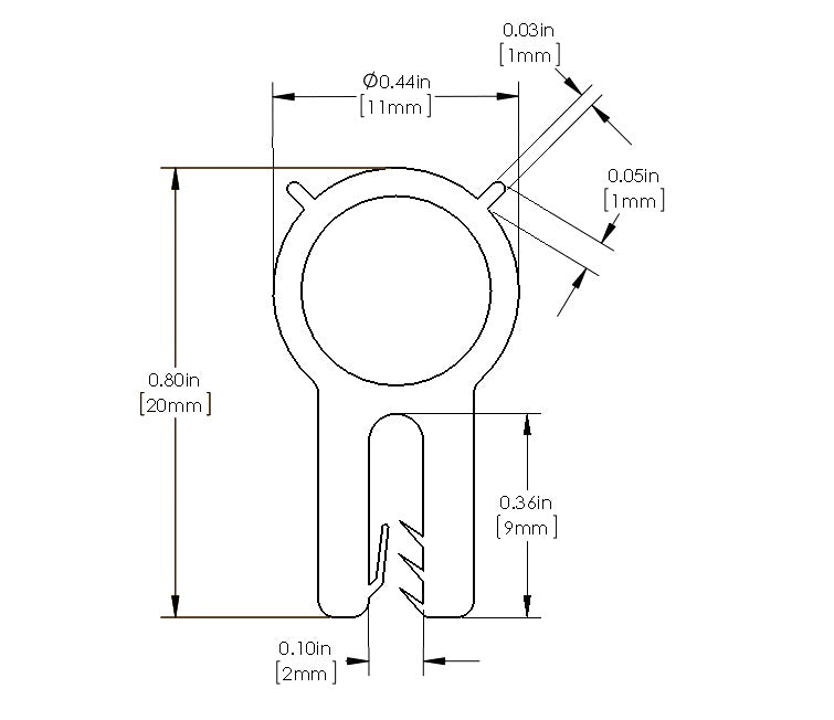 aFe MagnumFORCE Spare Parts Trim Seal Kit (1/16IN X 7/16IN) x 36IN L aFe AFE59-10095