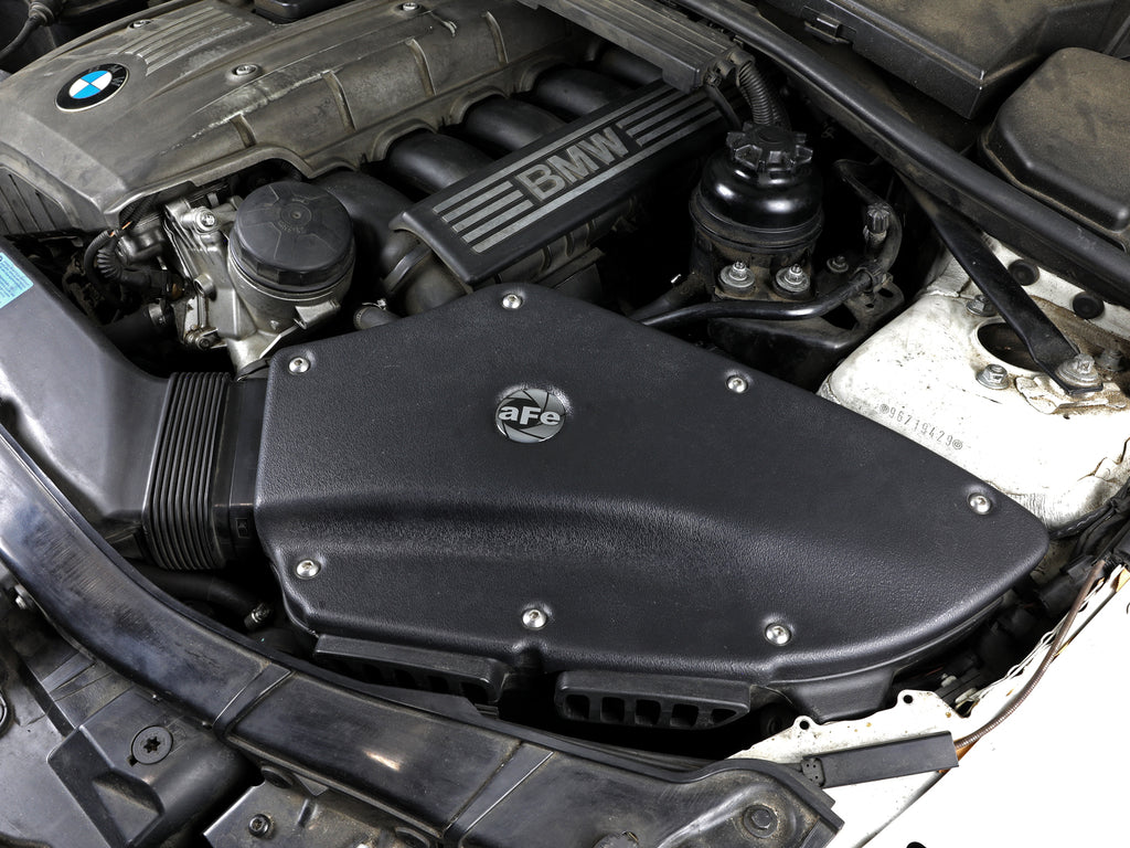 aFe MagnumForce Stage 2 Si Intake System Pro 5 R Black 06-12 BMW 3 Series E9x L6 3.0L Non-Turbo aFe AFE54-81012-B