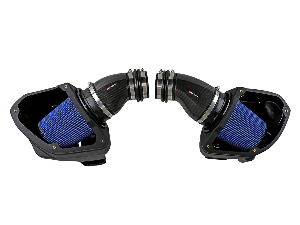aFe Momentum Black Series Carbon Fiber Pro 5R Air Intake System BMW M5 (F90) 18-19 aFe AFE58-10005R