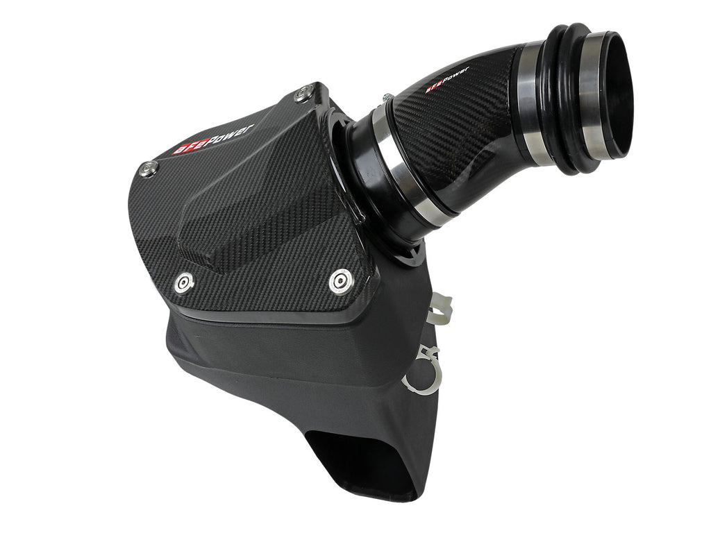 aFe Momentum Black Series Carbon Fiber Pro 5R Air Intake System BMW M5 (F90) 18-19 aFe AFE58-10005R