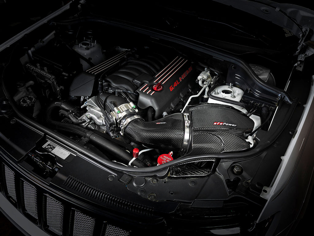 aFe Momentum Carbon Fiber CAIS w/ Pro Dry S Filter 12+ Jeep Grand Cherokee SRT8 (WK2) V8-6.4L aFe AFE58-10001D