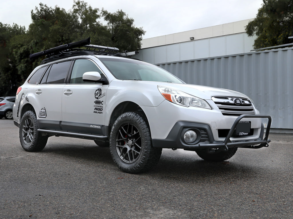 aFe POWER 10-14 Subaru Outback H4 2.5L / H6 3.6L Terra Guard Bumper Front - Black aFe AFE79-27007