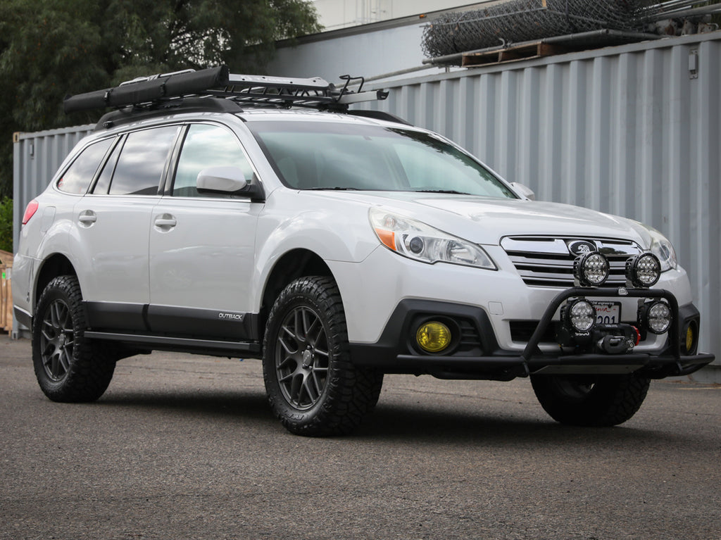 aFe POWER 10-14 Subaru Outback H4 2.5L / H6 3.6L Terra Guard Trail Steps - Black aFe AFE79-27004