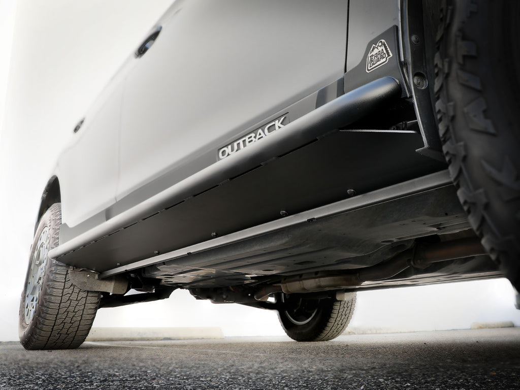aFe POWER 15-19 Subaru Outback H4 2.5L / H6 3.6L Terra Guard Trail Slider Steps - Black aFe AFE79-27002