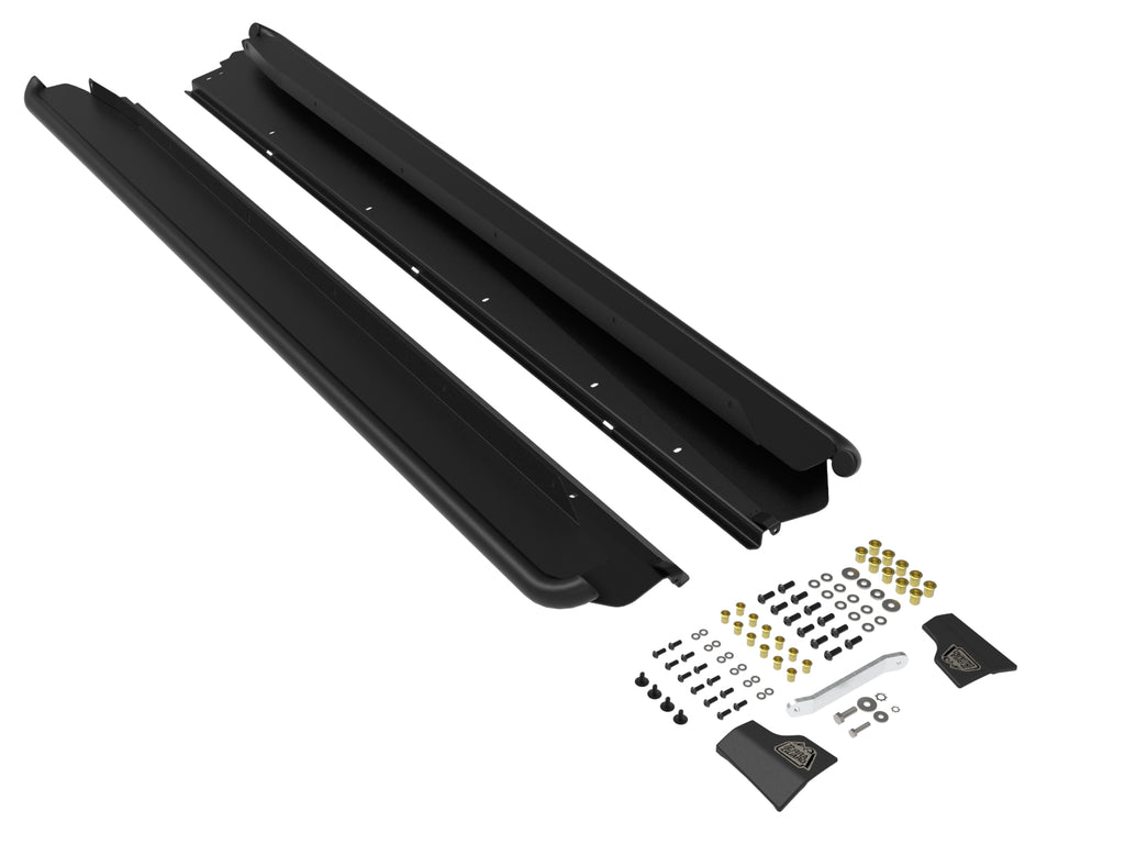 aFe POWER 15-19 Subaru Outback H4 2.5L / H6 3.6L Terra Guard Trail Slider Steps - Black aFe AFE79-27002