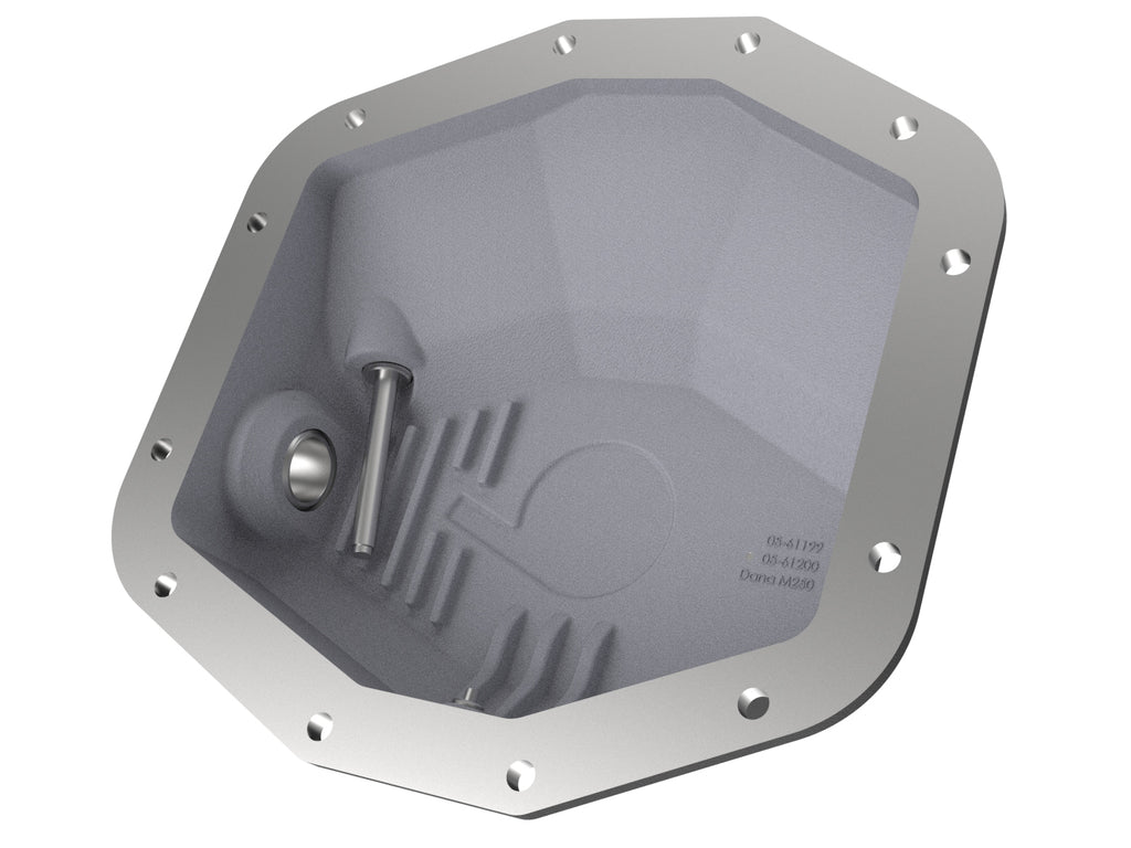 aFe POWER 21-22 Ram 1500 TRX Hemi V8 6.2L (sc) PRO Series Rear Differential Cover Black w/ Machined aFe AFE46-71280B