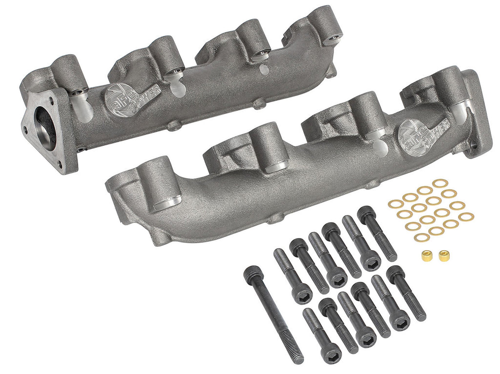 aFe Power BladeRunner Ported Ductile Iron Exhaust Manifold 01-16 GM Diesel Trucks V8-6.6L (td) aFe AFE46-40024