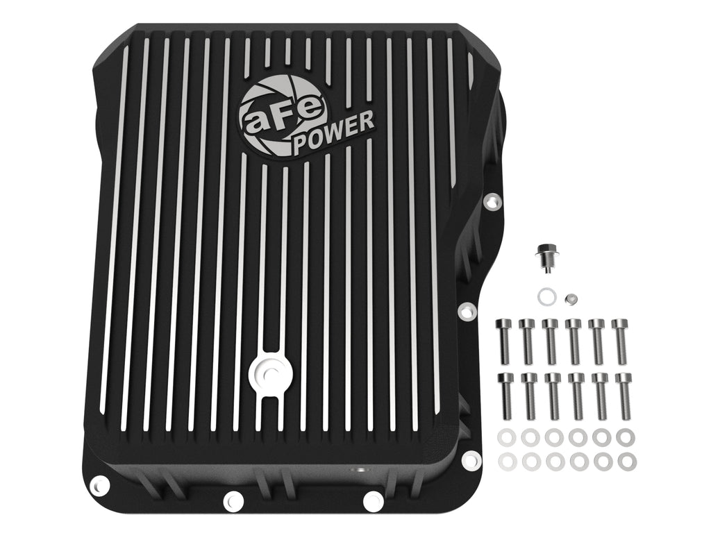 aFe Power Cover Trans Pan Machined Trans Pan GM Diesel Trucks 01-12 V8-6.6L Machined aFe AFE46-70072