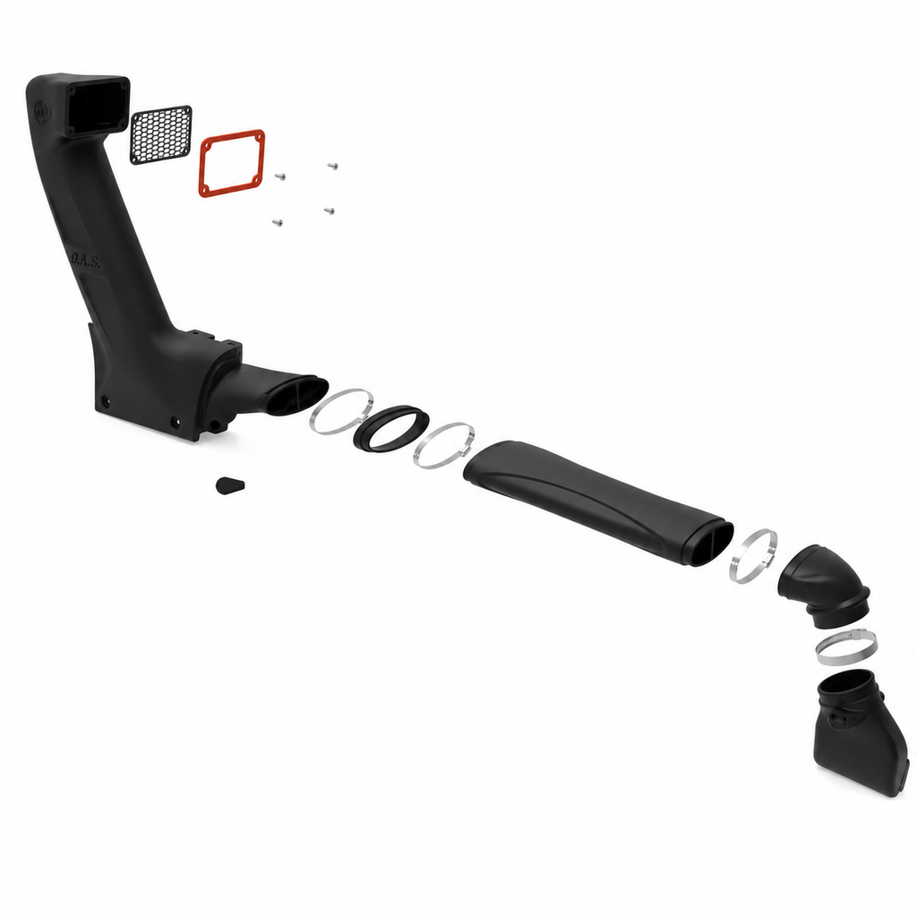 aFe POWER D.A.S snorkel for Gladiator Mojave 3.6L with raised air intake
