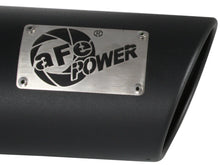 Load image into Gallery viewer, aFe Power Diesel Exhaust Tip Black- 4 in In x 5 out X 12 in Long Bolt On (Right) aFe AFE49T40501-B12