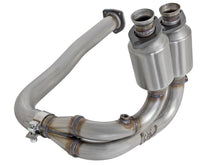 Load image into Gallery viewer, aFe Power Direct Fit Catalytic Converter Replacements Front 00-03 Jeep Wrangler (TJ) I6-4.0L aFe AFE47-48001