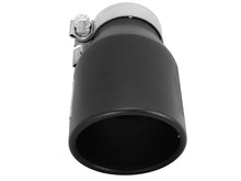 Load image into Gallery viewer, aFe Power Gas Exhaust Tip Black- 3 in In x 4.5 out X 9 in Long Bolt On (Black) aFe AFE49T30451-B09