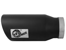 Load image into Gallery viewer, aFe POWER MACH Force-Xp 5in 304 Stainless Steel Exhaust Tip 5In x 7Out x15Lin Bolt-On Right-Blk aFe AFE49T50702-B15