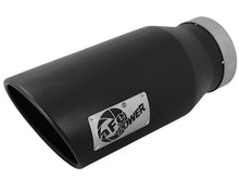 Load image into Gallery viewer, aFe POWER MACH Force-Xp 5in 304 Stainless Steel Exhaust Tip 5In x 7Out x15Lin Bolt-On Right-Blk aFe AFE49T50702-B15