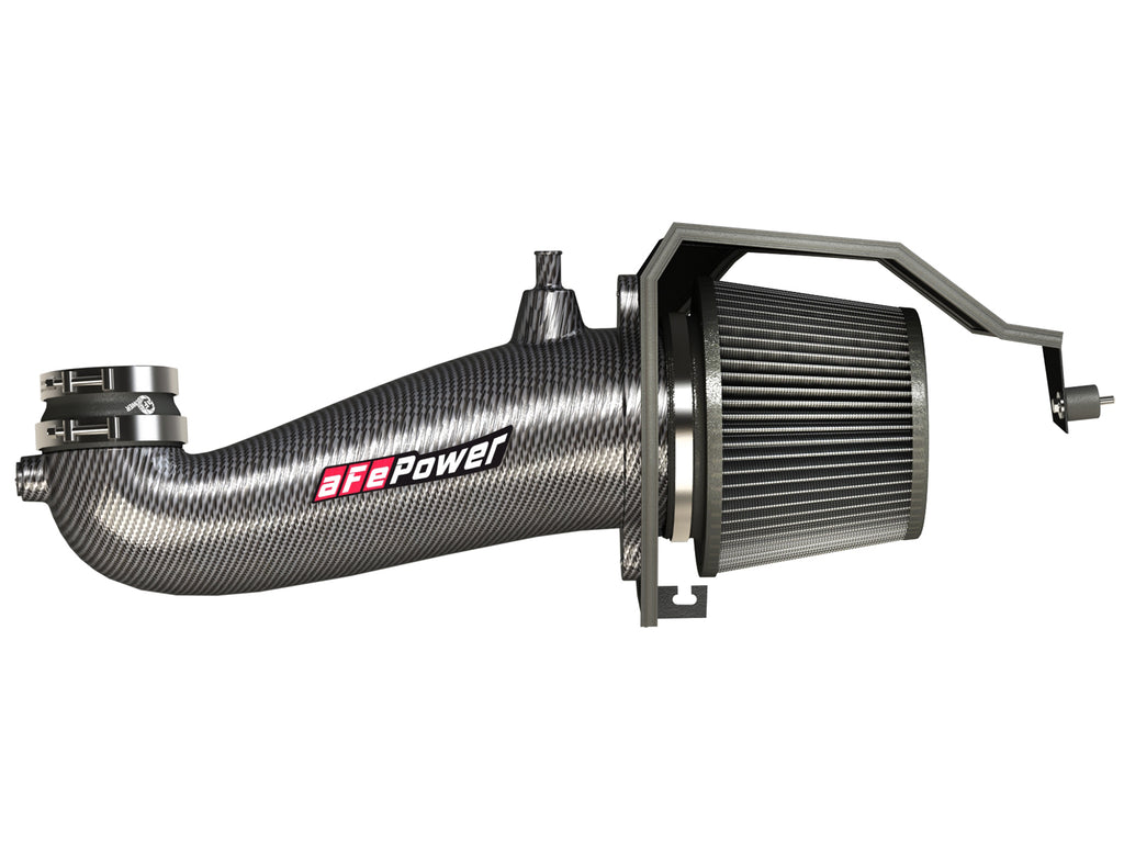 aFe POWER Magnum FORCE Carbon Fiber Stage 2 Track Series Pro Dry S CAIS - 11-18 Dodge Challenger V8 aFe AFE51-12162-C