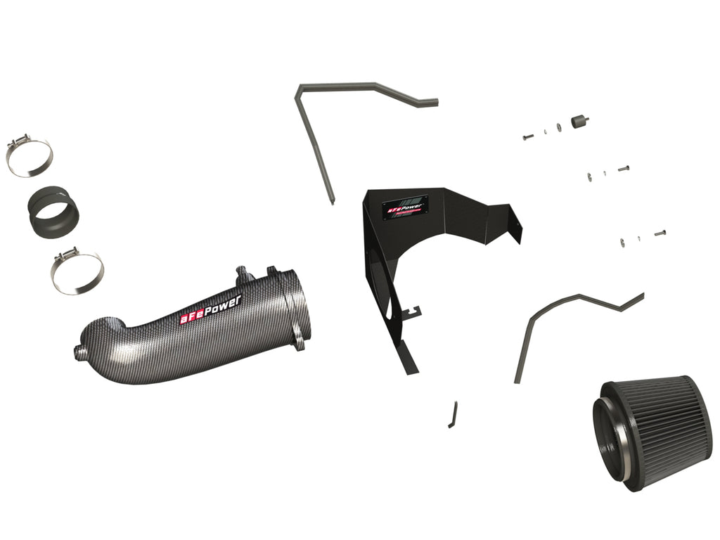 aFe POWER Magnum FORCE Carbon Fiber Stage 2 Track Series Pro Dry S CAIS - 11-18 Dodge Challenger V8 aFe AFE51-12162-C