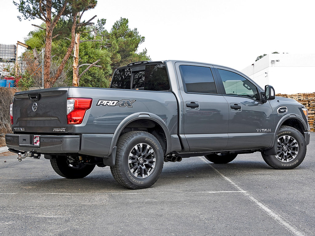 aFe POWER Rebel Series 2-1/2in 409 SS Cat Back Exhaust w/ Black Tips 16-17 Nissan Titan V8 5.6L aFe AFE49-46126-B