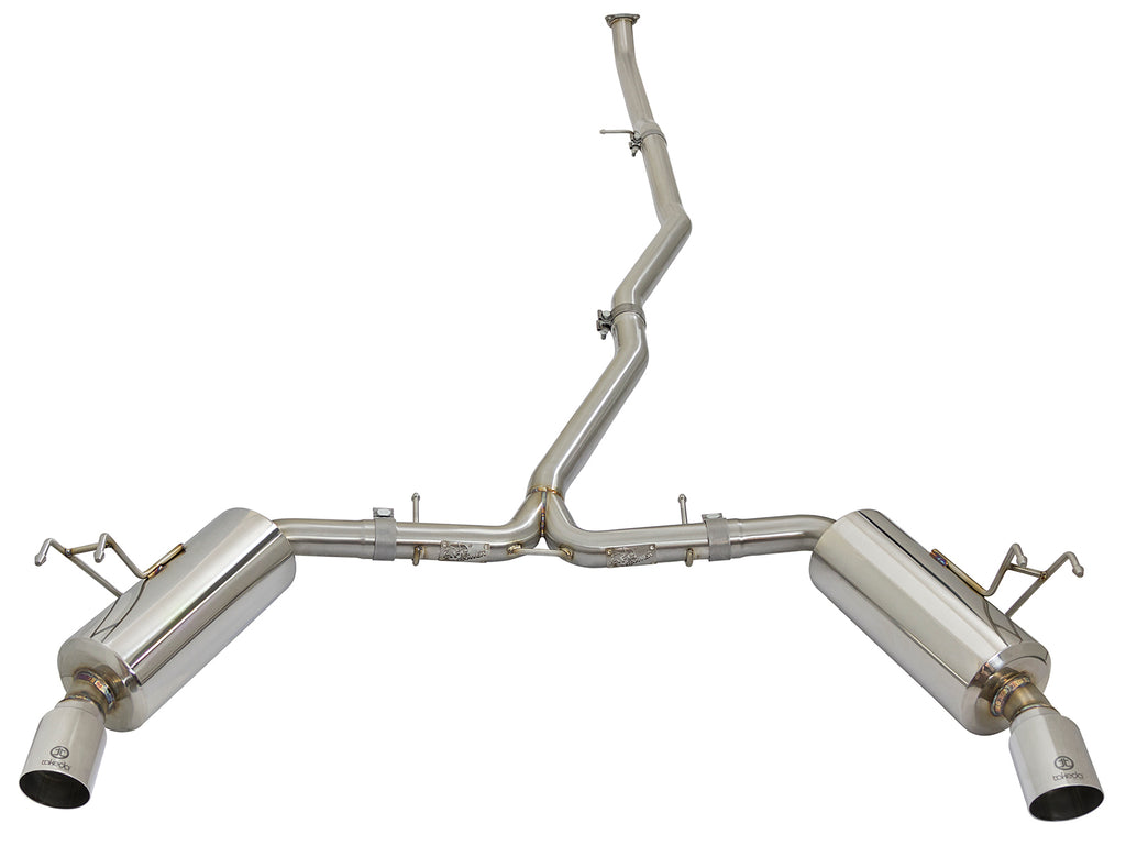 aFe POWER Takeda 16-17 Honda Civic I4-1.5L (t) 2.25-2.5in 304 SS CB Dual-Exit Exhaust Polish Tip aFe AFE49-36615-P