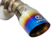 Load image into Gallery viewer, aFe POWER Takeda 16-17 Honda Civic I4-1.5L (t) 2.5-2.25in 304 SS CB Dual-Exit Exhaust Blue Tips aFe AFE49-36615-L