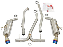 Load image into Gallery viewer, aFe POWER Takeda 16-17 Honda Civic I4-1.5L (t) 2.5-2.25in 304 SS CB Dual-Exit Exhaust Blue Tips aFe AFE49-36615-L