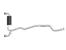 Load image into Gallery viewer, aFe POWER Takeda 2020 Toyota Supra L6-3.0L (t) 3in-2.5in 304 SS CB Exhaust Blue Flame Tips aFe AFE49-36043-L