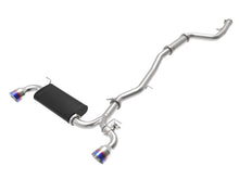 Load image into Gallery viewer, aFe POWER Takeda 2020 Toyota Supra L6-3.0L (t) 3in-2.5in 304 SS CB Exhaust Blue Flame Tips aFe AFE49-36043-L