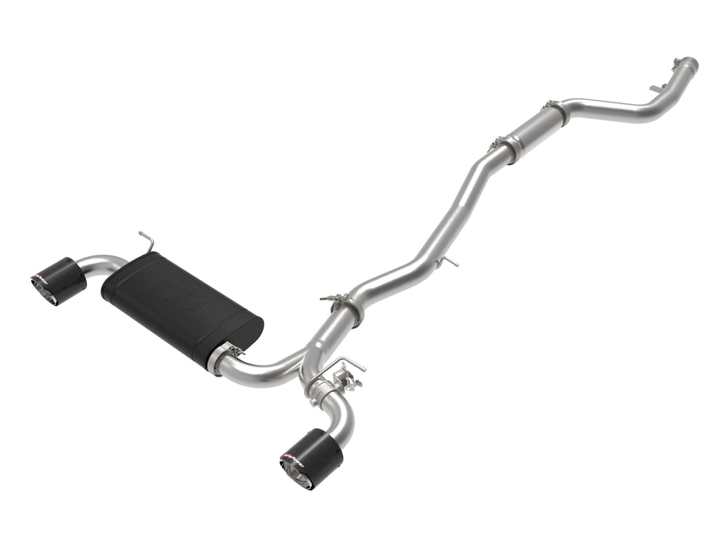 aFe POWER Takeda 2020 Toyota Supra L6-3.0L (t) 3in-2.5in 304 SS CB Exhaust Carbon Tips aFe AFE49-36043-C