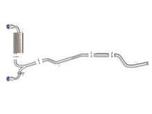 Load image into Gallery viewer, aFe POWER Takeda 2021 Toyota Supra 2.0L (t) 2.5in-3in 304 SS CB Exhaust w/ Blue Tips aFe AFE49-36050-L