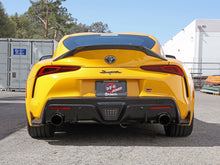 Load image into Gallery viewer, aFe POWER Takeda 2021 Toyota Supra 2.0L (t) 2.5in-3in 304 SS CB Exhaust w/ Blue Tips aFe AFE49-36050-L