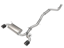 Load image into Gallery viewer, aFe POWER Takeda 2021 Toyota Supra 2.0L (t) 2.5in-3in 304 SS CB Exhaust w/ Carbon Tips aFe AFE49-36050-C