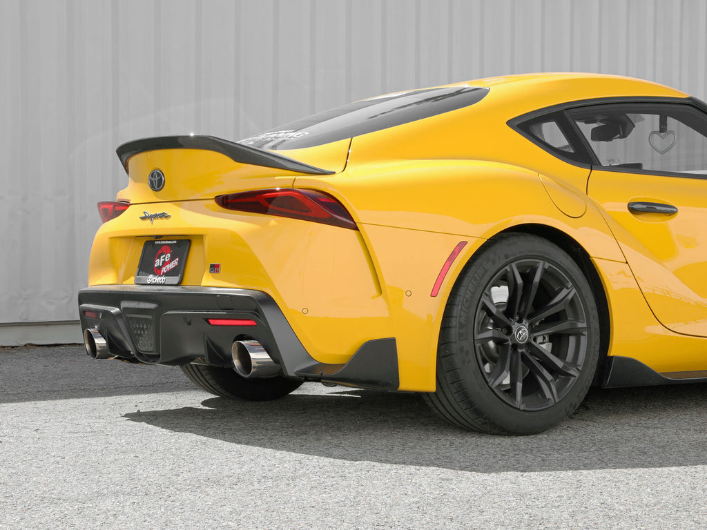 aFe POWER Takeda 2021 Toyota Supra 2.0L (t) 2.5in-3in 304 SS CB Exhaust w/ Polished Tips aFe AFE49-36050-P