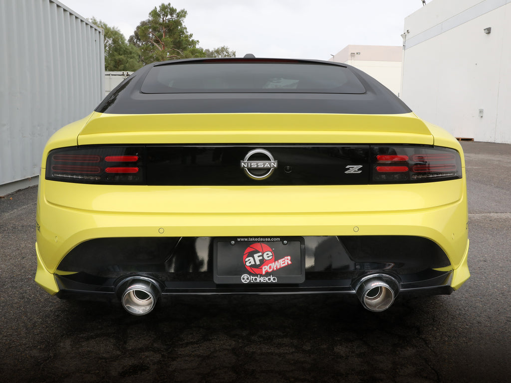 aFe POWER Takeda 2023 Nissan Z 2 1/2in 304 SS Cat-Back Exhaust System w/ Carbon Fiber Tips aFe AFE49-36138-C