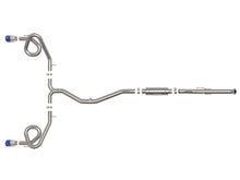 Load image into Gallery viewer, aFe POWER Takeda 22-23 Honda Civic Si I4-1.5L (t) 2.5in to 3in 304 SS CB Exhaust - Blue Flame Tips aFe AFE49-36630-L