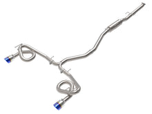 Load image into Gallery viewer, aFe POWER Takeda 22-23 Honda Civic Si I4-1.5L (t) 2.5in to 3in 304 SS CB Exhaust - Blue Flame Tips aFe AFE49-36630-L