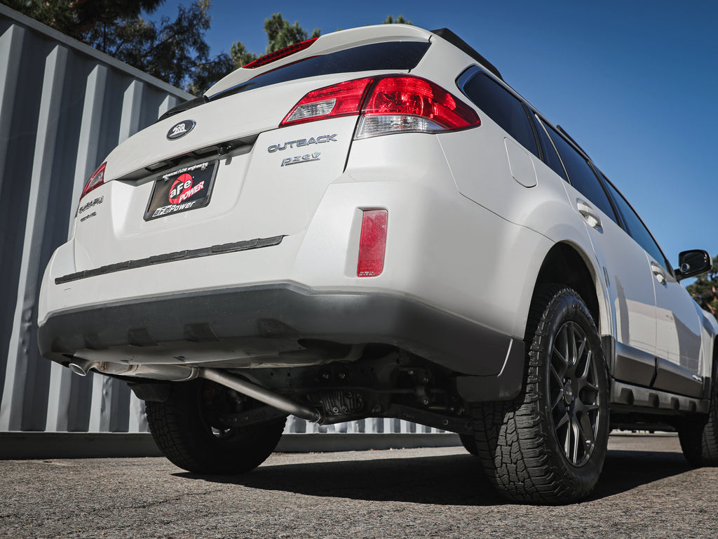 aFe POWER Takeda 2.25 to 2.5in 304SS Cat-Back Exhaust 10-14 Subaru Outback H4-2.5L aFe AFE49-36806