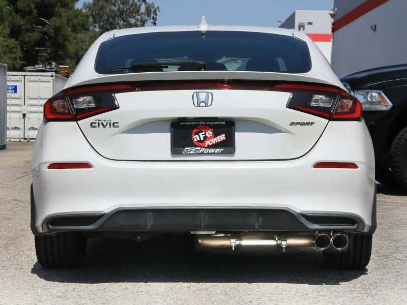 aFe POWER Takeda 2.5in 304 SS Cat-Back Exhaust w/ Black Tips 22-25 Honda Civic L4-2.0L aFe AFE49-36631-B