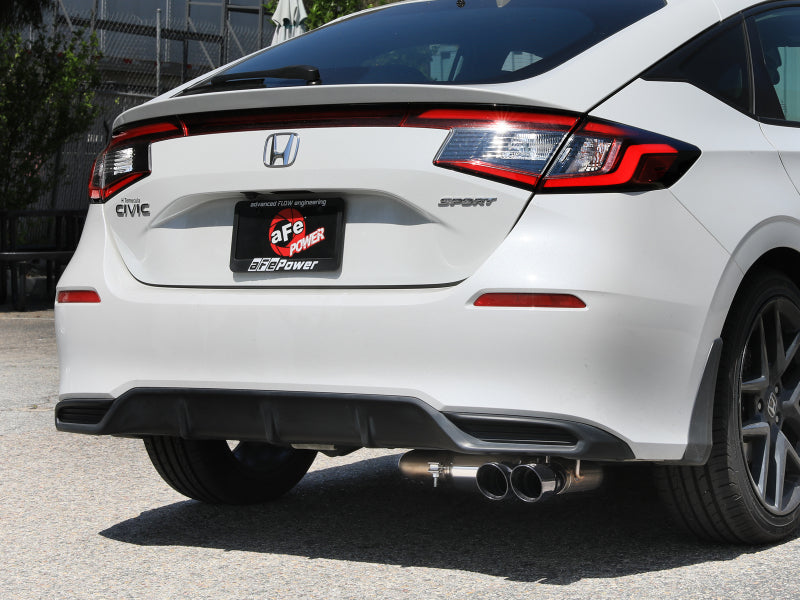 aFe POWER Takeda 2.5in 304 SS Cat-Back Exhaust w/ Black Tips 22-25 Honda Civic L4-2.0L aFe AFE49-36631-B