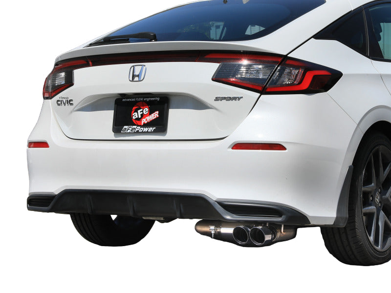 aFe POWER Takeda 2.5in 304 SS Cat-Back Exhaust w/ Polished Tips 22-25 Honda Civic L4-2.0L aFe AFE49-36631-P