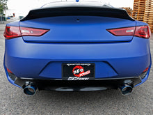 Load image into Gallery viewer, aFe POWER Takeda 2.5in 304 SS CB Exhaust w/ Blue Flame Tips 17-19 Infiniti Q60 V6-3.0L (tt) aFe AFE49-36134NM-L